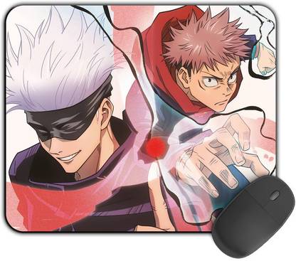 Kirmada Printed Designer Mouse Pad Fushiguro Cursed Energy Non Slip Jujutsu Kaisen Non Slip Base Mousepad