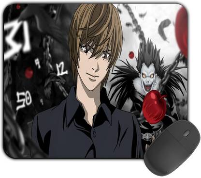 Kirmada Printed Design Yagami And Ryuk Death Note Mouse Pad. Non Slip Base Mousepad