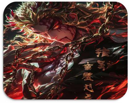 ForVano Rengoku Anime Printed Rubber Base For Gaming Z289 Non Slip Base Mousepad