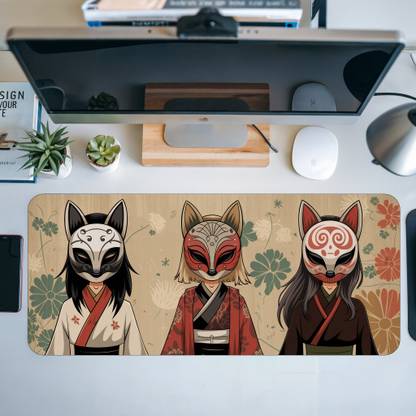 TheCommonCart Aesthetic Desk Mat Large (60cm x 28cm x 3mm) Extended Mouse Pad, Desk Mat Non Slip Base Mousepad