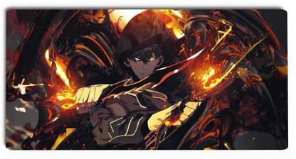 Gifting Domus nime Mouse Pad Large, Desk Mat with Solo Leveling Design Mousepad