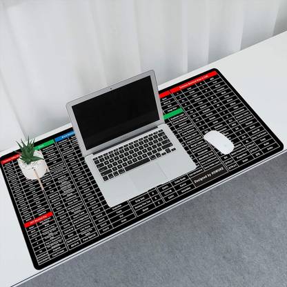 SIDGO Anti-Slip Keyboard Pad with Extended Large Cheat Sheet Mouse Pad 1 Mousepad