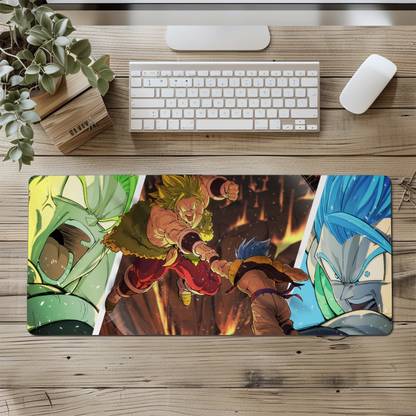 Masipicks XL Gaming Mouse Pad Gogeta Vs. Broly Desk Mat Non Slip Base Mousepad