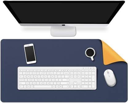 HANDCUFFS Mouse Pad, Desk Mat Extended for Work from Home/Office/Gaming | PU Leather | Non Slip Base Dual Sided Mousepad