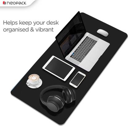 Neopack Deskmat with double sided PU Non Slip Base Dual Sided Mousepad