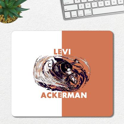 Ourrble AOT Mouse Mat for Ackerman Anime Printed Mouse pad with Anti-Slip Rubber Base Mousepad