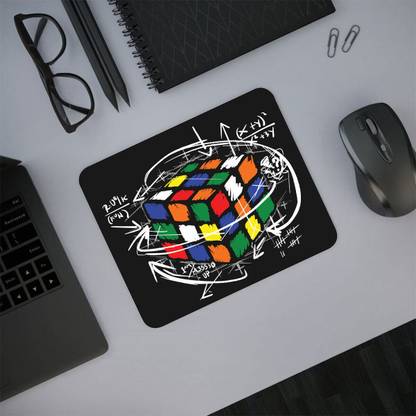 Millionminds Math Rubiks Cube Printed 3mm Thick Mouse Pad for PC/Laptop/Computer Mousepad