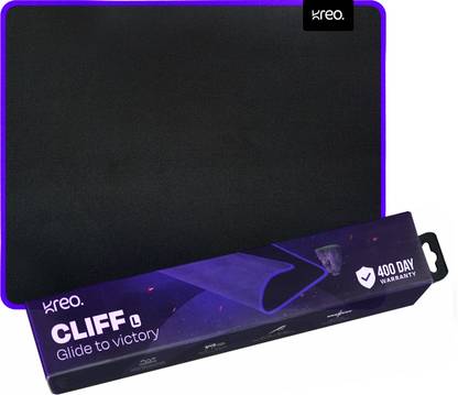 Kreo Cliff L Gaming Mouse Pad, Stitched Edges, Anti-Slip Base mousepad, Waterproof Non Slip Base Mousepad