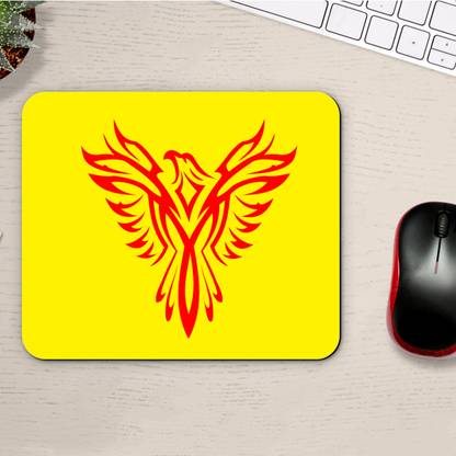 Gfylo Permanent Printed Mouse pad Smooth Surface anti-Slip Phoenix From the Ashes Non Slip Base Dual Sided Mousepad
