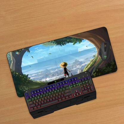 Times Comic Kid Luffy One Piece Mouse Pad And Computer Desk Mat for Desktop & Gaming Pc Non Slip Base Mousepad
