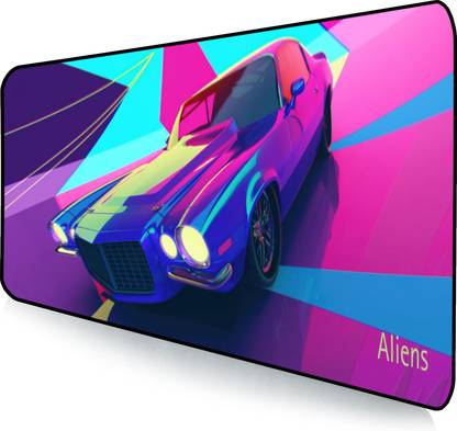 Aliens Extended Gaming Mouse Pad, Non-Slip Base, Water-Repellent, Smooth Surface Non Slip Base Mousepad