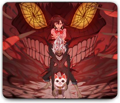 Respite Paradise Okarun & Momo Ayase | Dandadan - Okarun & Momo Ayase Dandadan (Style A) Anime Non Slip Base Mousepad