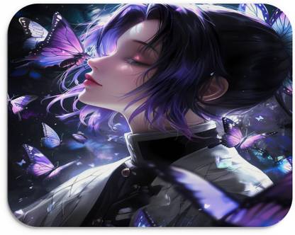 ForVano Shinobu Printed Anime Rubber Base For Gaming Z74 Non Slip Base Mousepad