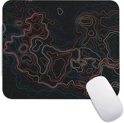 The Custom Crow Topographic Gaming Mouse Pad Non-Slip Rubber Base for Computer and Laptop Mousepad