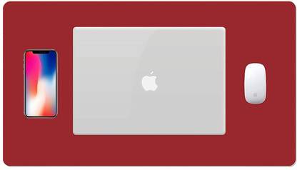 STORITE Leather Dual Side Large Mouse Pad Waterproof Desk Writing Pad for Office & Home Non Slip Base Dual Sided Mousepad