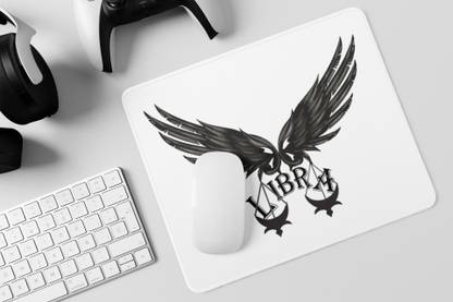 Rushaan Libra symbol (Text above) - Zodiac Sign Printed Mousepads For Astrology Lovers Non Slip Base Mousepad