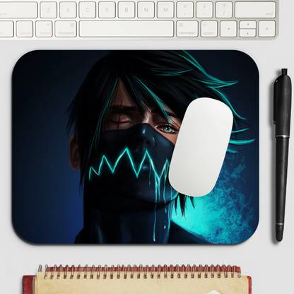 UrVayu Naruto Anime Mousepad - Kakashi Hatake Character Design Mousepad