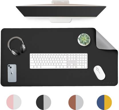 Aropana Vegan Leather Desk Pad Laptop Waterproof Protector,Office DeskMat(36"x17"inches) Non Slip Base Dual Sided Mousepad