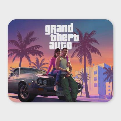 Dream Designs GTA 6 Mouse Pad, 9 x 7 Inches, 3mm thickness, Waterproof & Anti-slip Rubber Base Non Slip Base Mousepad