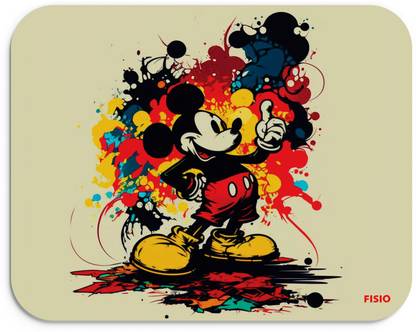 Fisio Mickey Mouse Designer Gaming Mouse Pad super soft, non-slip rubber base Mousepad