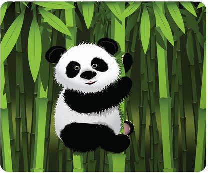 PrintingZone Compatible Print Panda Mouse Pad (8 inch X 7 inch) (MP-209) Mousepad
