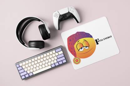 Rushaan Night Cap Emoji- Emoji Printed Mousepad For Emoji Lovers Non Slip Base Mousepad