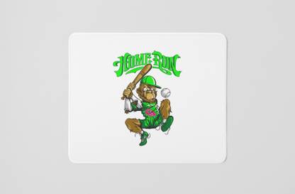 Tulip Art Home Run (Monkey Playing) - horror white gaming mousepad Mousepad