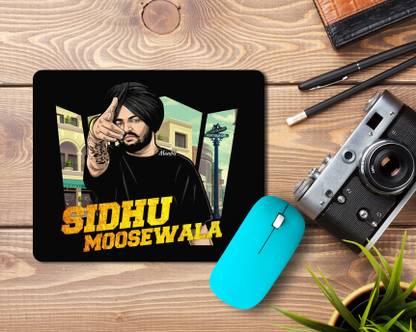 ZORI Sidhu Moose Wala Printed Non-Slip Rubber Base Mouse pad for Laptop and Computer Non Slip Base Mousepad