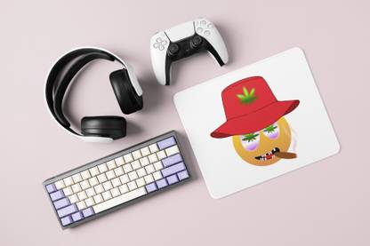 Rushaan Thug Emoji- Emoji Printed Mousepad For Emoji Lovers Mousepad