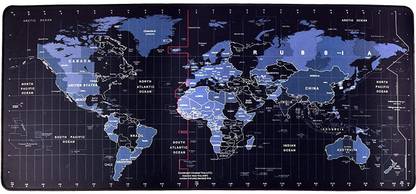 SEAGULL Large World Map Gaming Mouse Pad, Extended Desk Mouse Pad, Anti-Fray Non-Slip Mousepad