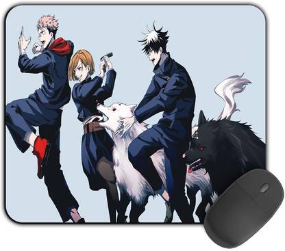 Kirmada Printed Designer Mouse Pad Toge Inumaki Face Non Slip Jujutsu Kaisen Non Slip Base Mousepad