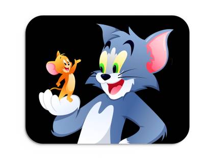 Ghuchadu Tom And Jerry Printed Mouse Pad For Computer / Laptop Non Slip Base Mousepad