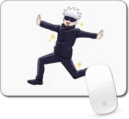Times Comic JJK Funny Satoru Gojo Mouse Pad JJK Gojo Funny Version Mouse Pad For Computer Mousepad