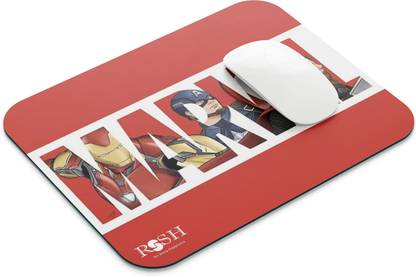 rssh creation Marvel Red Color, Anti - Slip Base, High Durability Mouse Pad Non Slip Base Mousepad