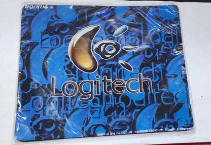 Black Cord LOGITECHMOUSEPAD@01 Non Slip Base Mousepad