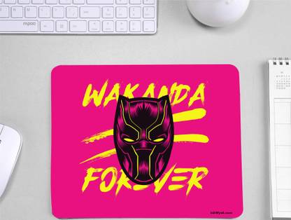 InkWynk Wakanda Forever Design Rectangular Non Slip Medium Size Computer Mousepad