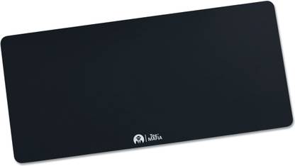 Tee Mafia Classy Jet Black Table Mat - XXL Gaming Desk Mat Non Slip Base Mousepad