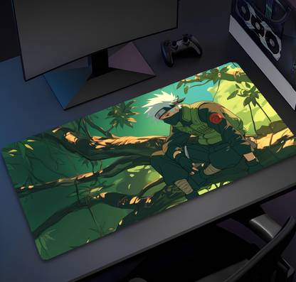 Eshaaver Animie Printed kakashi hatake Laptop & Desktop Mat /Desk Pad Dual Sided Mousepad