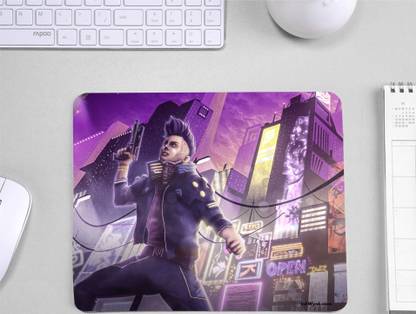 InkWynk Cyberborg Theme Medium Size 9x7 Inch Gaming Grade 3mm Thick Non Slip Base Mousepad