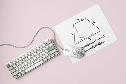 Tulip Art Quadrilateral - formula themed printed mousepads(20cm x 18cm) Non Slip Base Mousepad