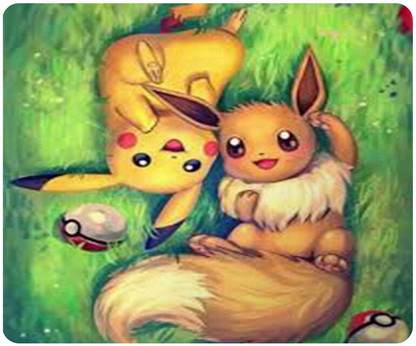 PrintingZone Compatible Print Pikachu Mouse Pad (8 inch X 7 inch) (MP-229) Mousepad