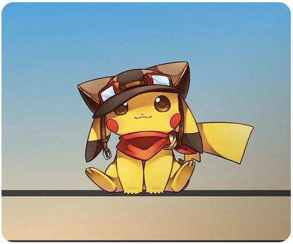 PrintingZone Compatible Print Pikachu Mouse Pad (8 inch X 7 inch) (MP-226) Non Slip Base Mousepad