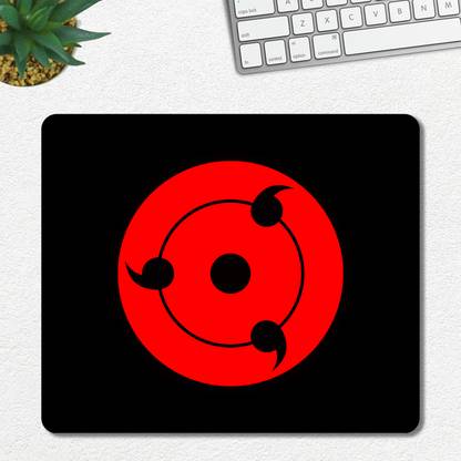 Ourrble Sharingan Eyes Mouse pad with Anti-Slip Rubber Base & Smooth Control Mousepad