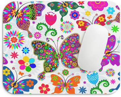 santer Butterfly Mouse pad - colourful Butterfly Gaming Mouse pad for Computer Non Slip Base Mousepad