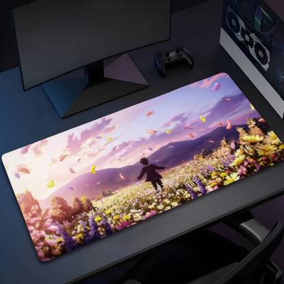 Eshaaver Animie Printed Laptop & Desktop Mat /Desk Pad with Spill Proof Quality-DMAOT027 Non Slip Base Mousepad