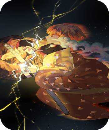 TRENDXTORE Trending - Zenitsu The Thunder God Anime - Printed Mousepad Mousepad