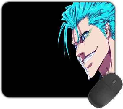 Kirmada Printed Designer Mouse Pad Grimmjow Face Non-Slip Bleach Mouse Pad. Non Slip Base Mousepad