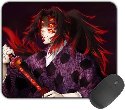 Kirmada Printed Designer Mouse Pad Kokushibo Face Non-Slip Demon Slayer Mousepad