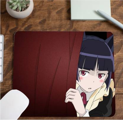 InkWynk Ruri Oreimo Anime Beast Girl Graphical | Rectangular Shape Non Slip Base Mousepad