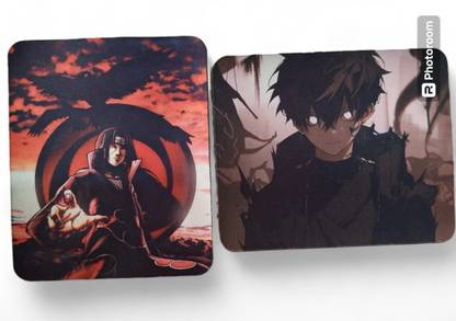 Kaar Naruto and black shadow anime mouse pad Cx Non Slip Base Mousepad